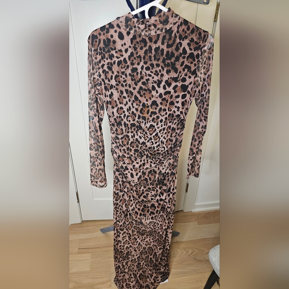 Miss Selfridge Leopard Print Dress NWOT - Picture 2 of 6